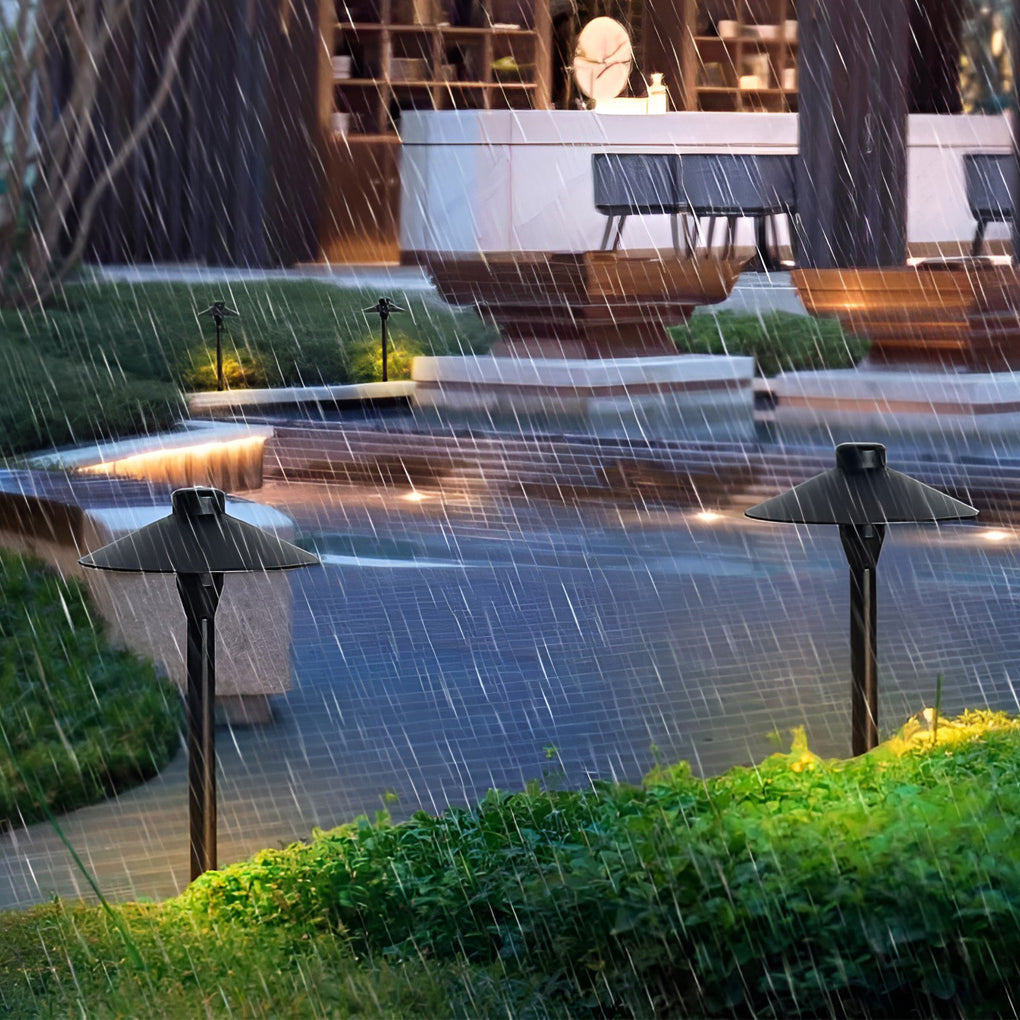 MushroomGlow | Elegant Modern LED Outdoor Path Light for Garden Lighting 3