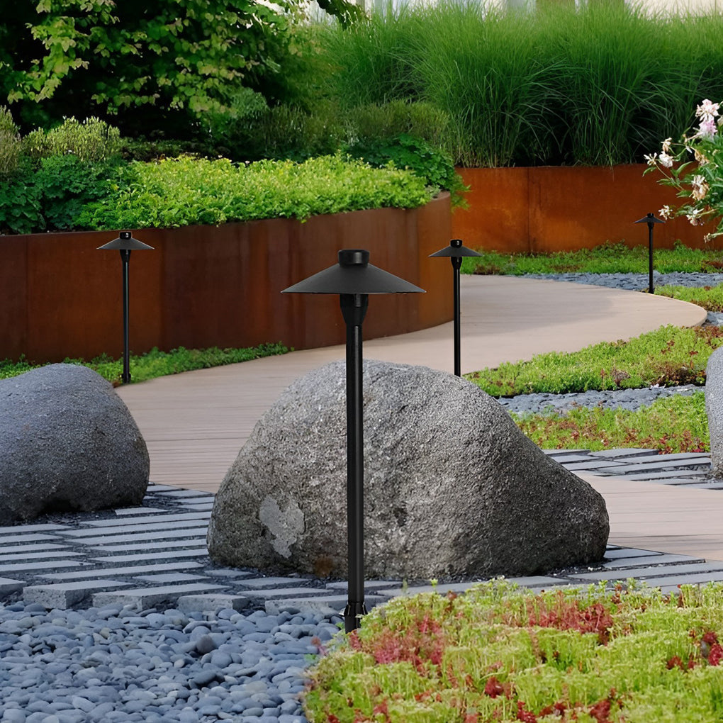 MushroomGlow | Elegant Modern LED Outdoor Path Light for Garden Lighting 4