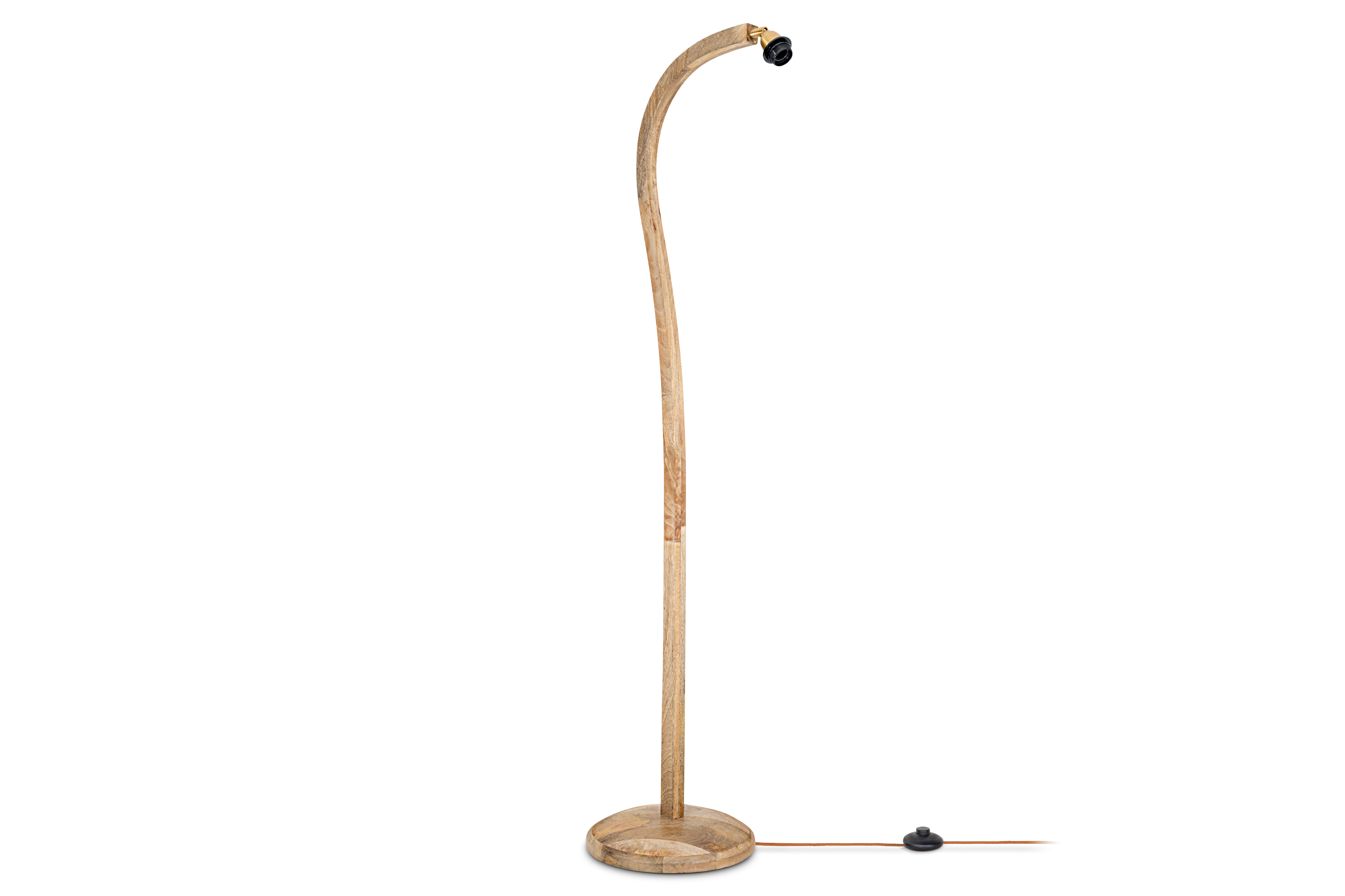 Freyza - Nkuku Namira Mango Wood Floor Lamp Natural