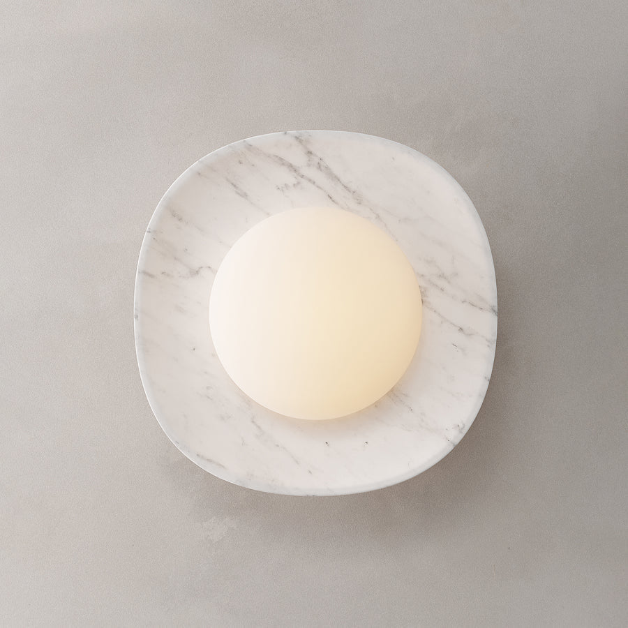 Freyza | Cinoreth Marble Glass Glass Marble Applique murale – Chambre Couloir