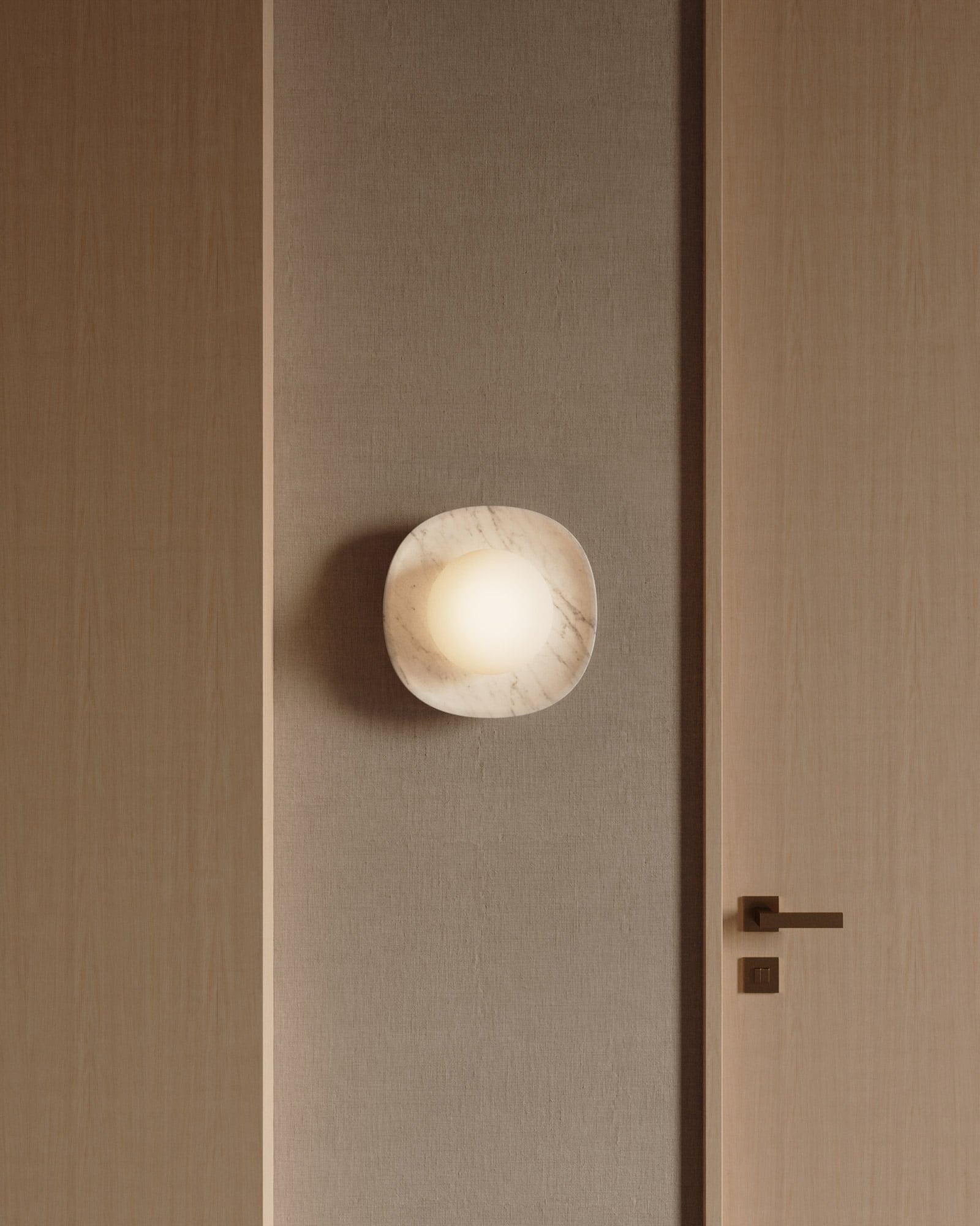 Freyza | Cinoreth Marble Glass Glass Marble Applique murale – Chambre Couloir