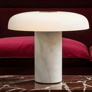 NalpiStone | Elegant Marble and Iron Bedside Table Lamp for Bedroom 0