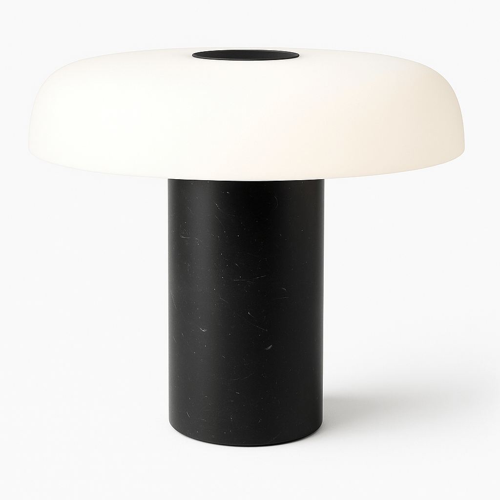 NalpiStone | Elegant Marble and Iron Bedside Table Lamp for Bedroom 1