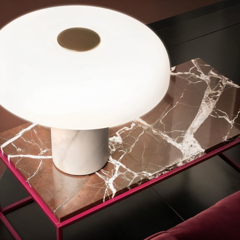 NalpiStone | Elegant Marble and Iron Bedside Table Lamp for Bedroom 7