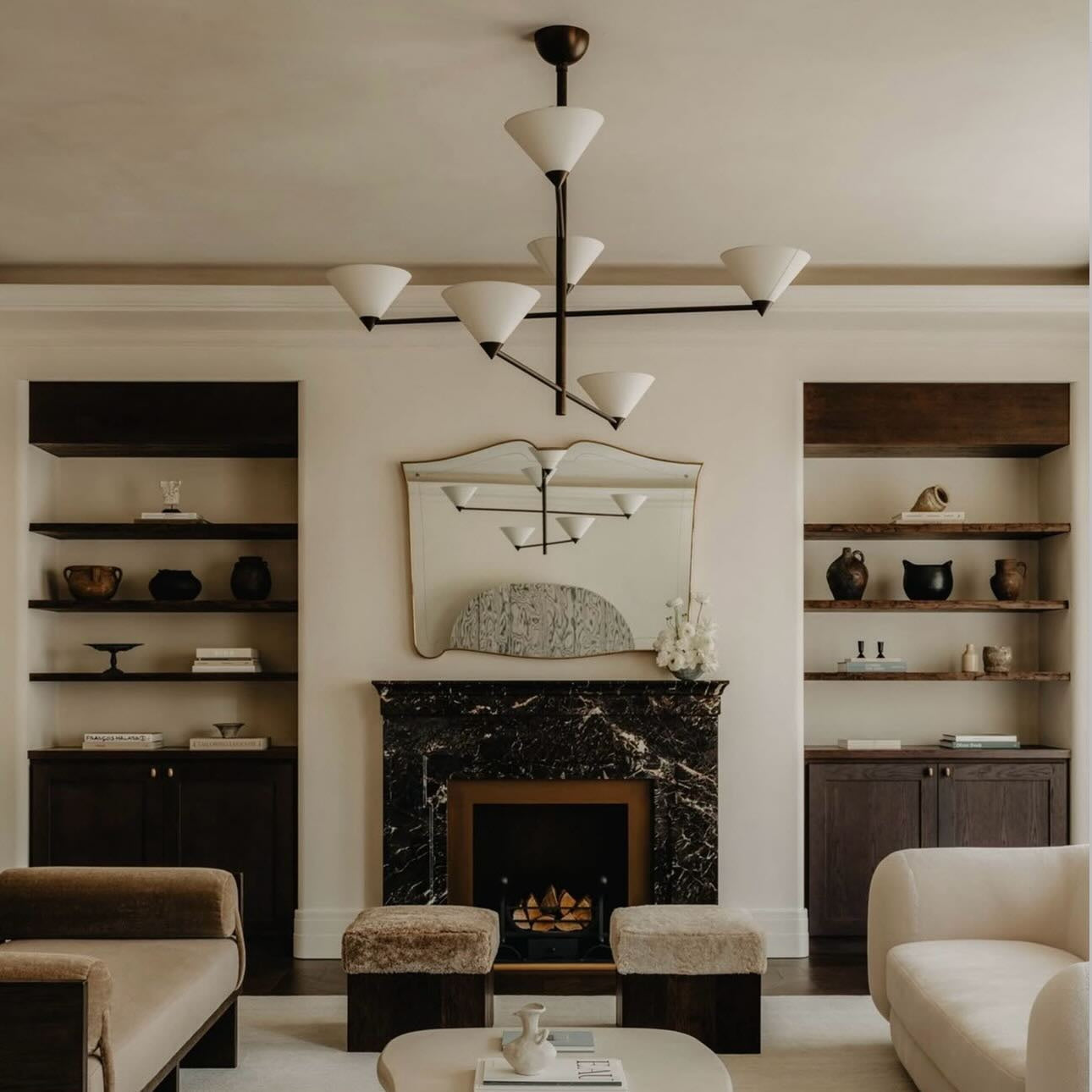 Freyza | Eurmira Elegance Modern Black Fabric Chandelier – Modern Dining Room Living Room