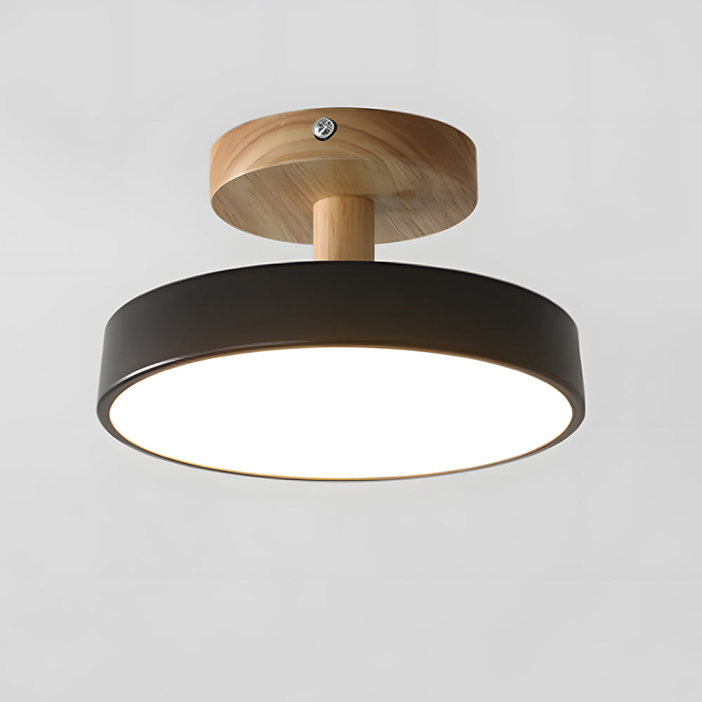 Natural Glow | Flush Mount Ceiling Light with Soft LED & Wood Design | Cozy Lighting for Small Spaces 10