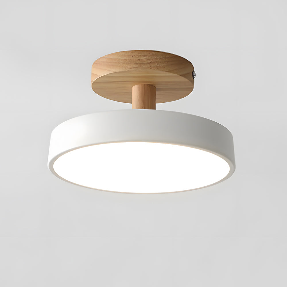 Natural Glow | Flush Mount Ceiling Light with Soft LED & Wood Design | Cozy Lighting for Small Spaces 11