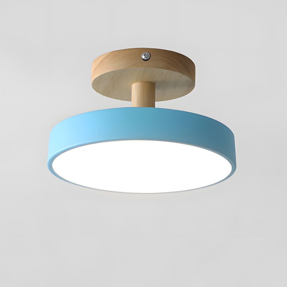 Natural Glow | Flush Mount Ceiling Light with Soft LED & Wood Design | Cozy Lighting for Small Spaces 12