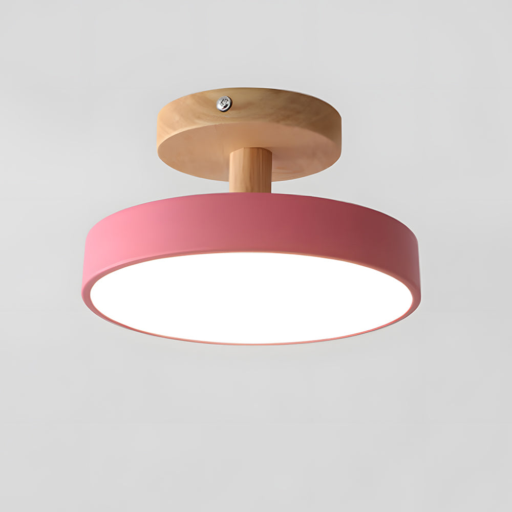 Natural Glow | Flush Mount Ceiling Light with Soft LED & Wood Design | Cozy Lighting for Small Spaces 13