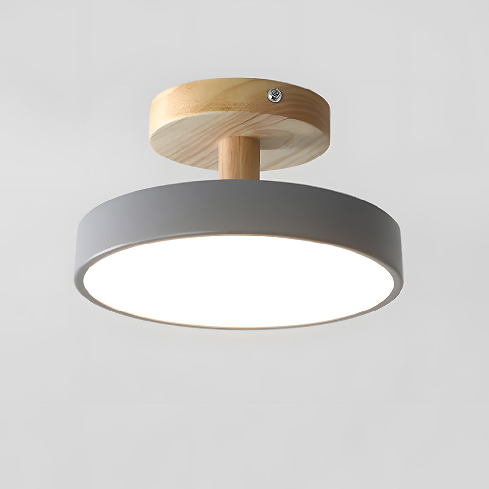 Natural Glow | Flush Mount Ceiling Light with Soft LED & Wood Design | Cozy Lighting for Small Spaces 6
