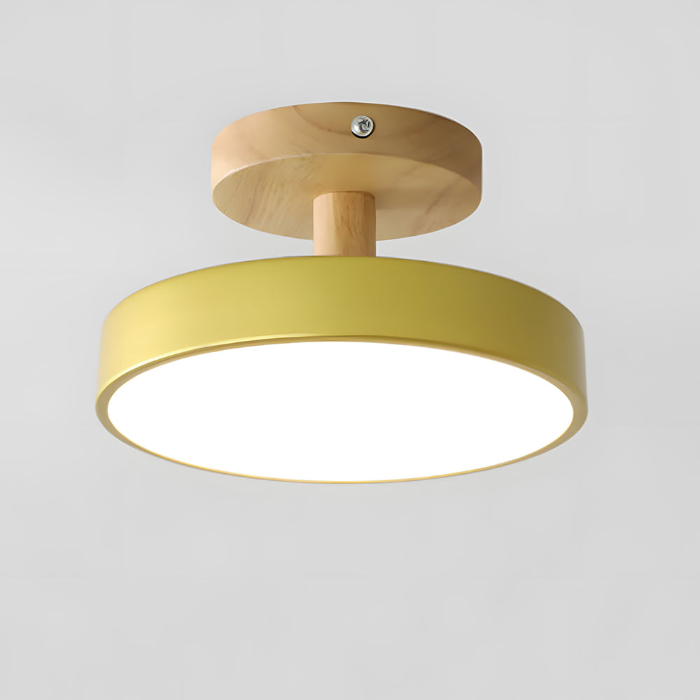 Natural Glow | Flush Mount Ceiling Light with Soft LED & Wood Design | Cozy Lighting for Small Spaces 9