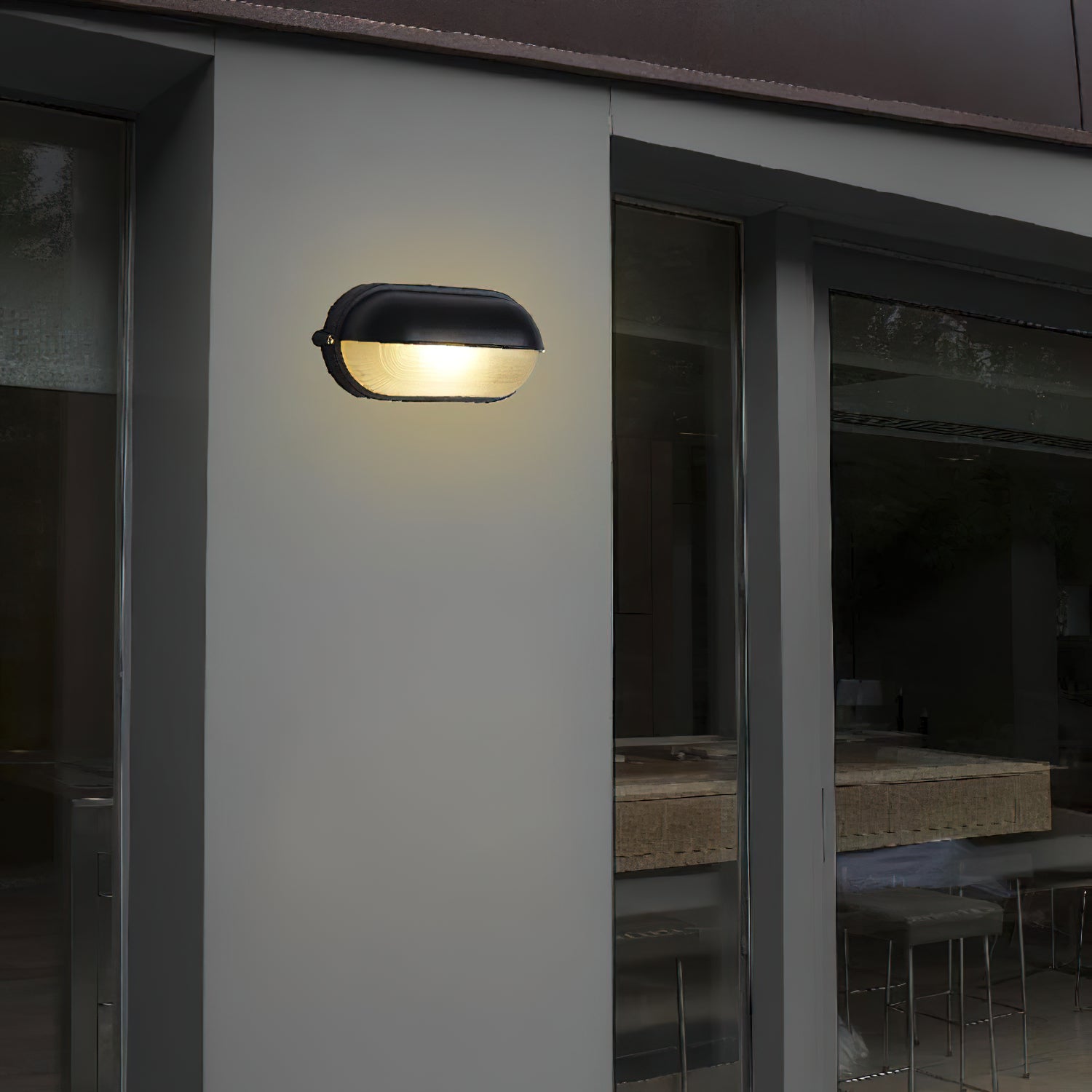 Freyza | Nico Applique murale extérieure – Lampe murale industrielle pour jardin, porche et extérieur