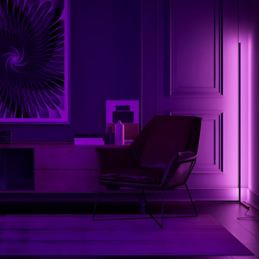 NebulaBeam | Modern Black Standing Floor Lamp with RGB Dimming 5