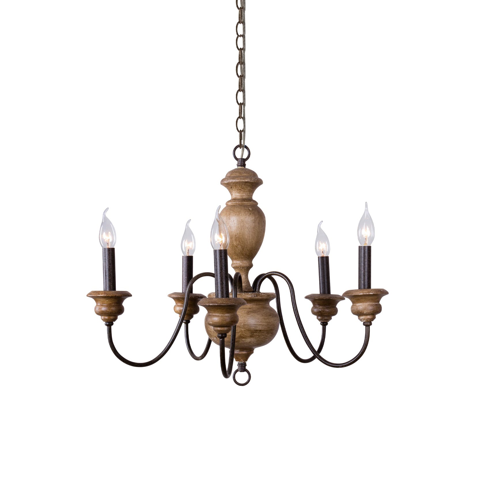 Freyza | Evvine Vintage Industrial Wood Chandelier – Industrial Dining Room Living Room
