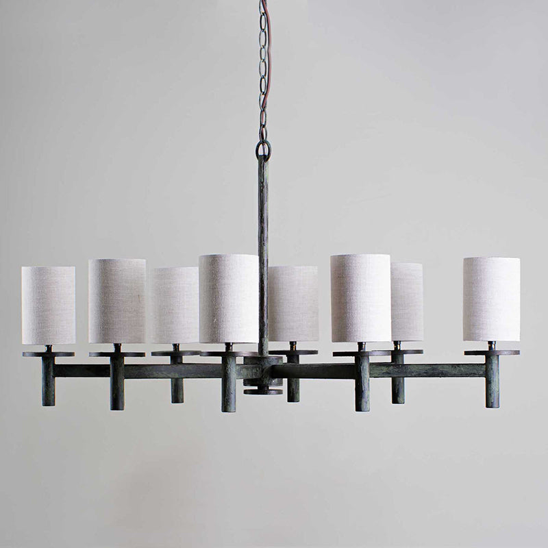 Freyza | Iltalaris Nordic Art Brass Fabric Chandelier – Nordic Dining Room Living Room