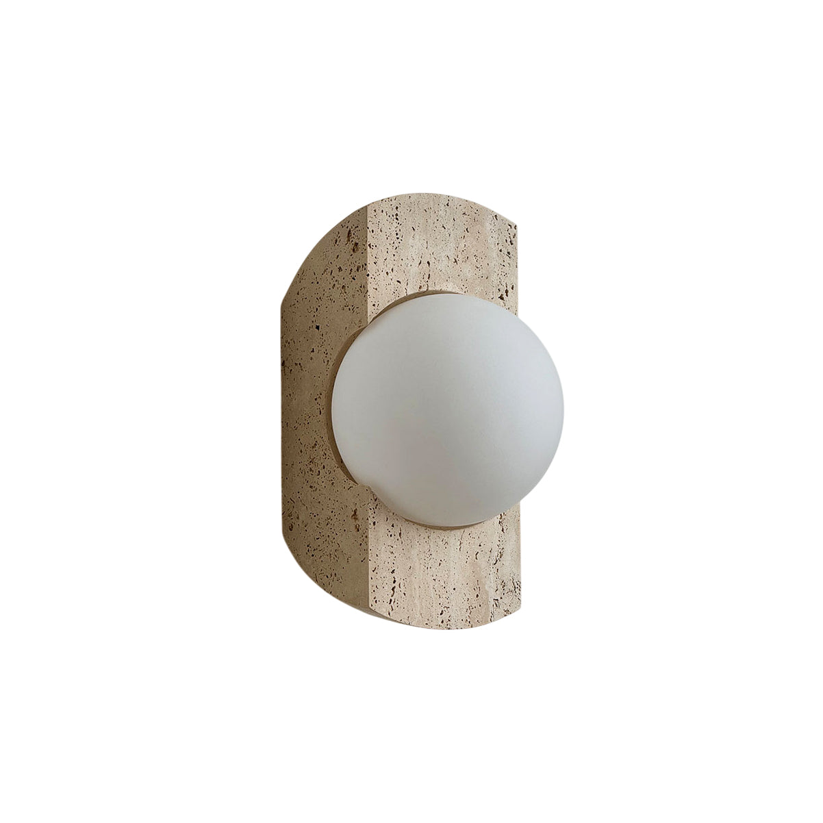 Freyza | Umaris Travertine Glass Glass Wall Light – Bedroom Hallway