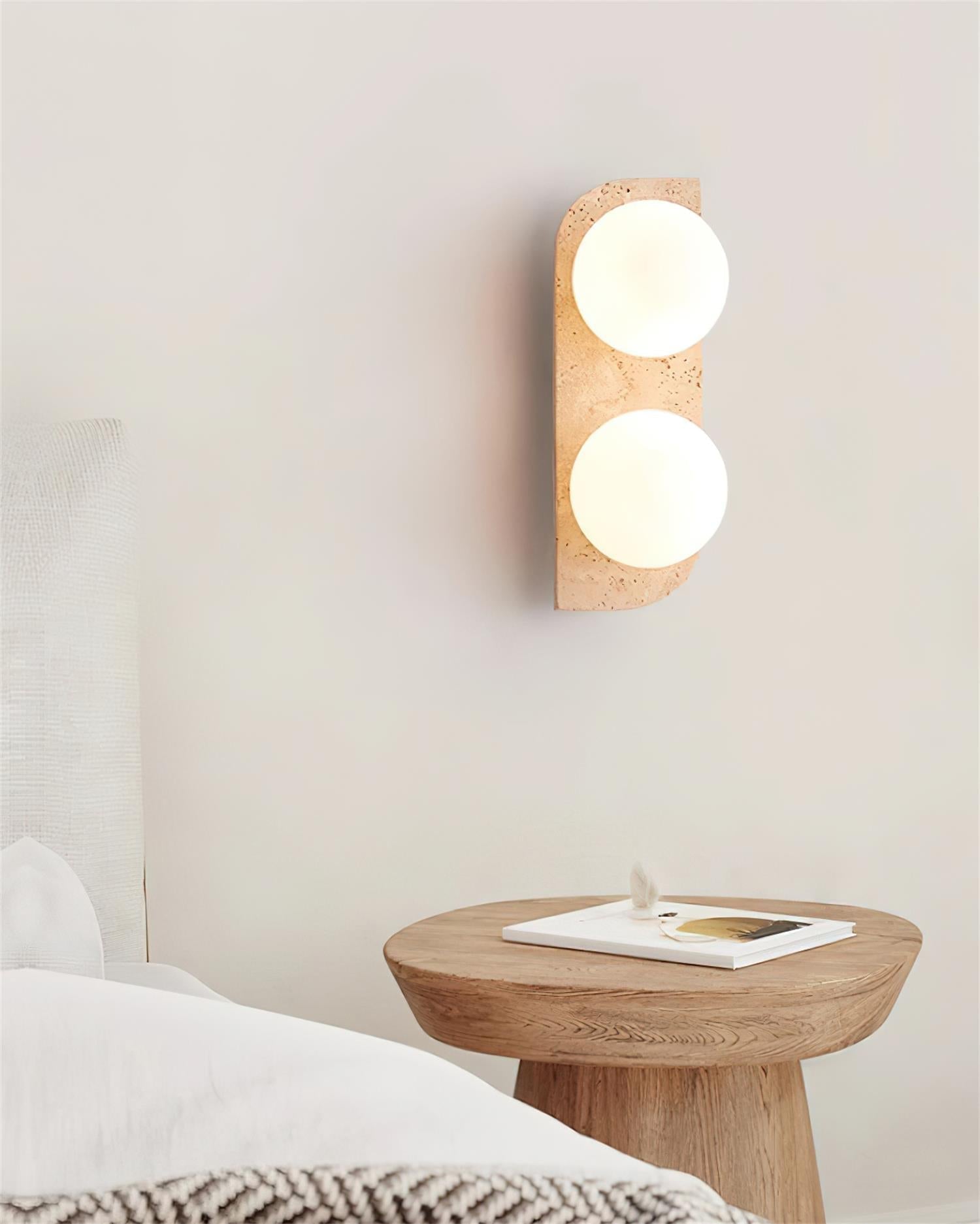 Applique murale en travertin Freyza | Ritta – Chambre, couloir