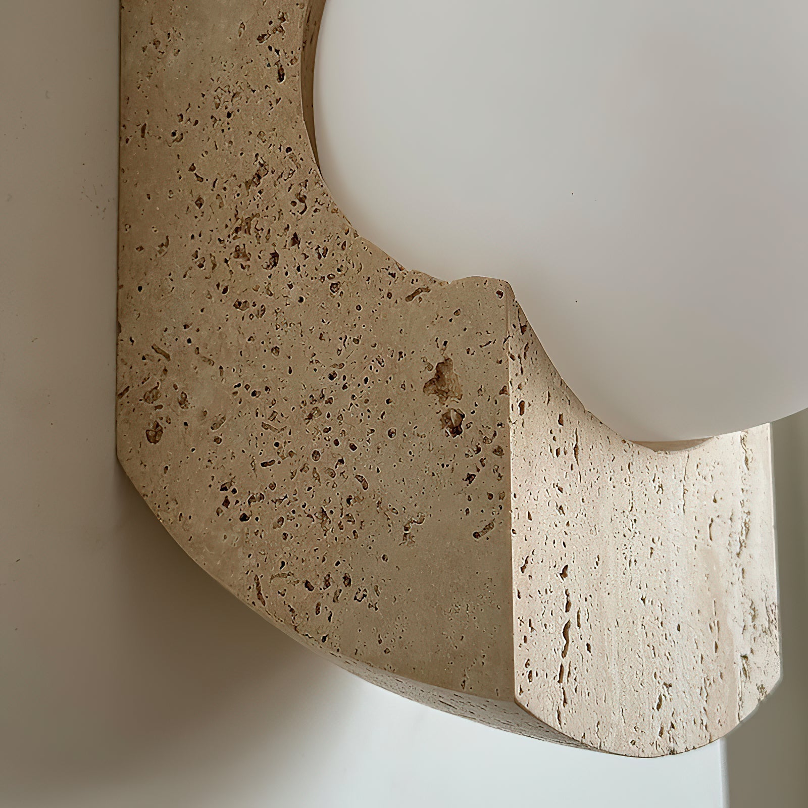 Freyza | Umaris Travertine Glass Glass Wall Light – Bedroom Hallway