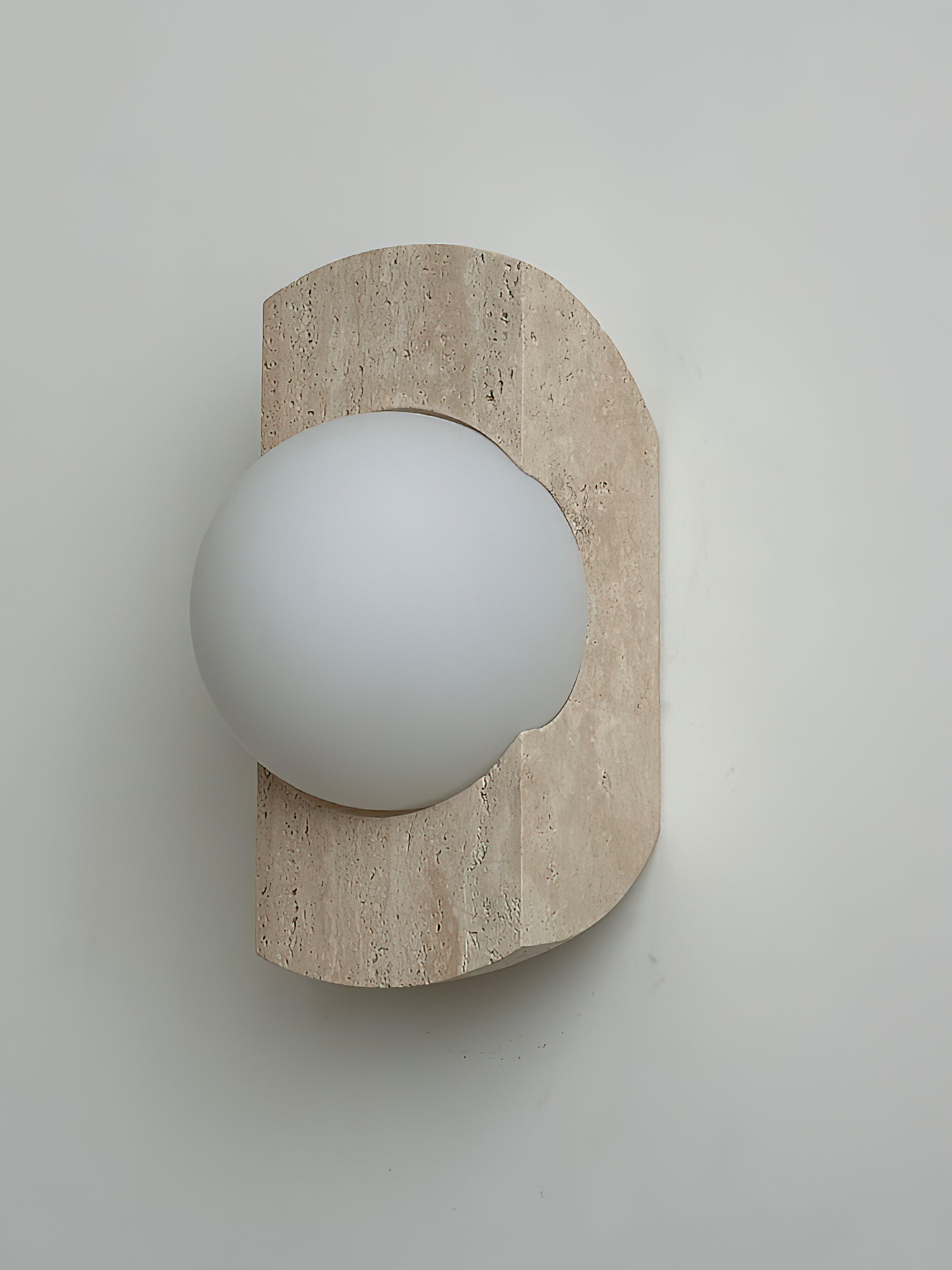 Freyza | Umaris Travertine Glass Glass Wall Light – Bedroom Hallway