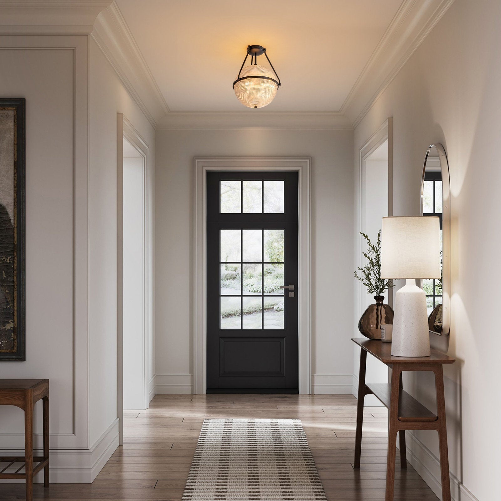 Freyza | Atale Glass Ceiling Glass Ceiling Light – Bedroom Living Room