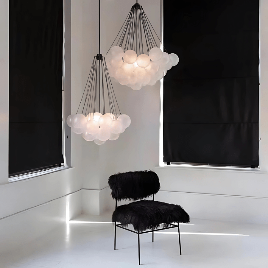 Freyza - NimbusGlow | Stylish Black Gold Modern Chandelier Light Fixture