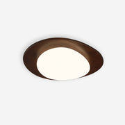Freyza | Plafonnier ovale en bois à fixation affleurante – Minimaliste, pour chambre, couloir et cuisine