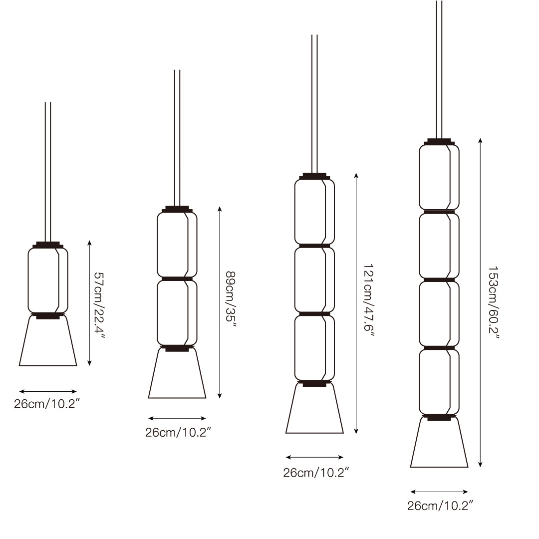 Suspension en verre élégante Freyza | Cadorus – Cuisine, salle à manger