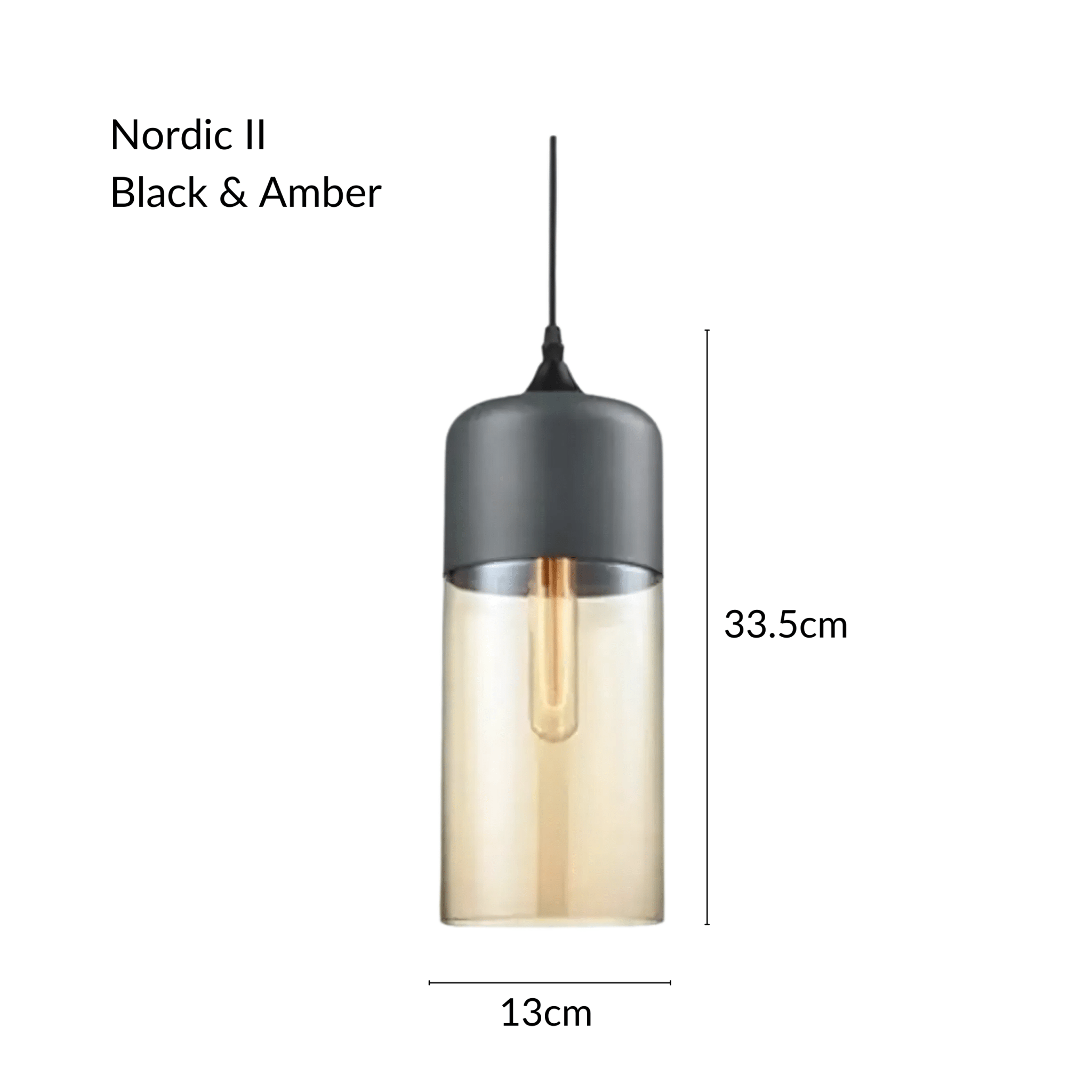 Freyza - NordicAura | Stylish Black Glass Kitchen Pendant Light Fixture