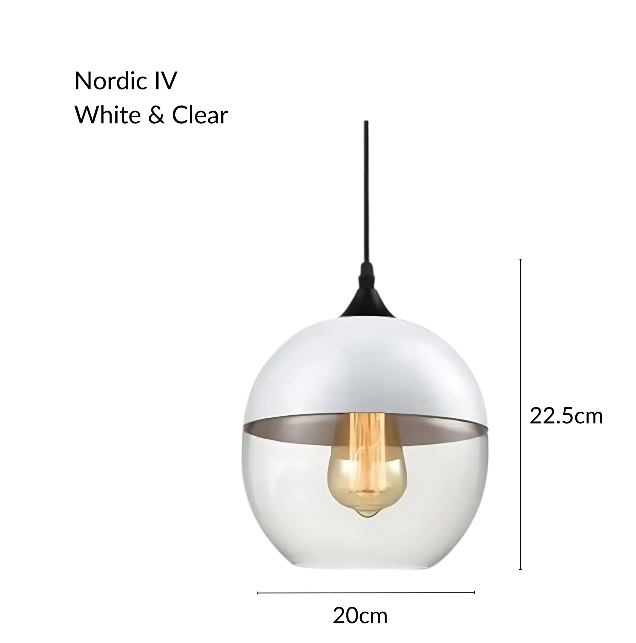 Freyza - NordicAura | Stylish Black Glass Kitchen Pendant Light Fixture