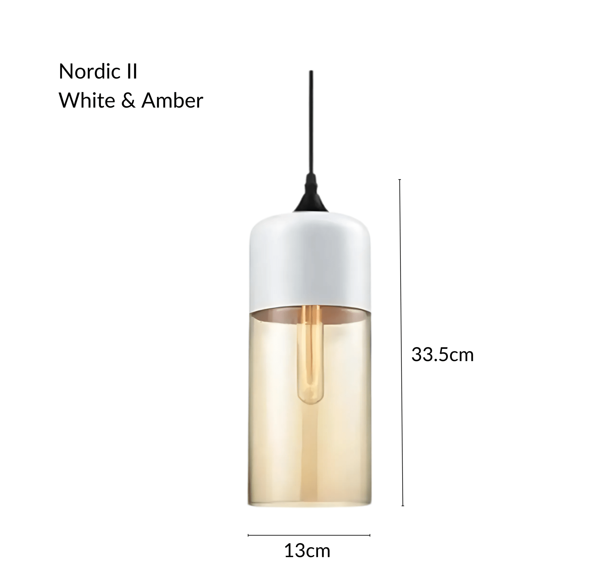 Freyza - NordicAura | Stylish Black Glass Kitchen Pendant Light Fixture