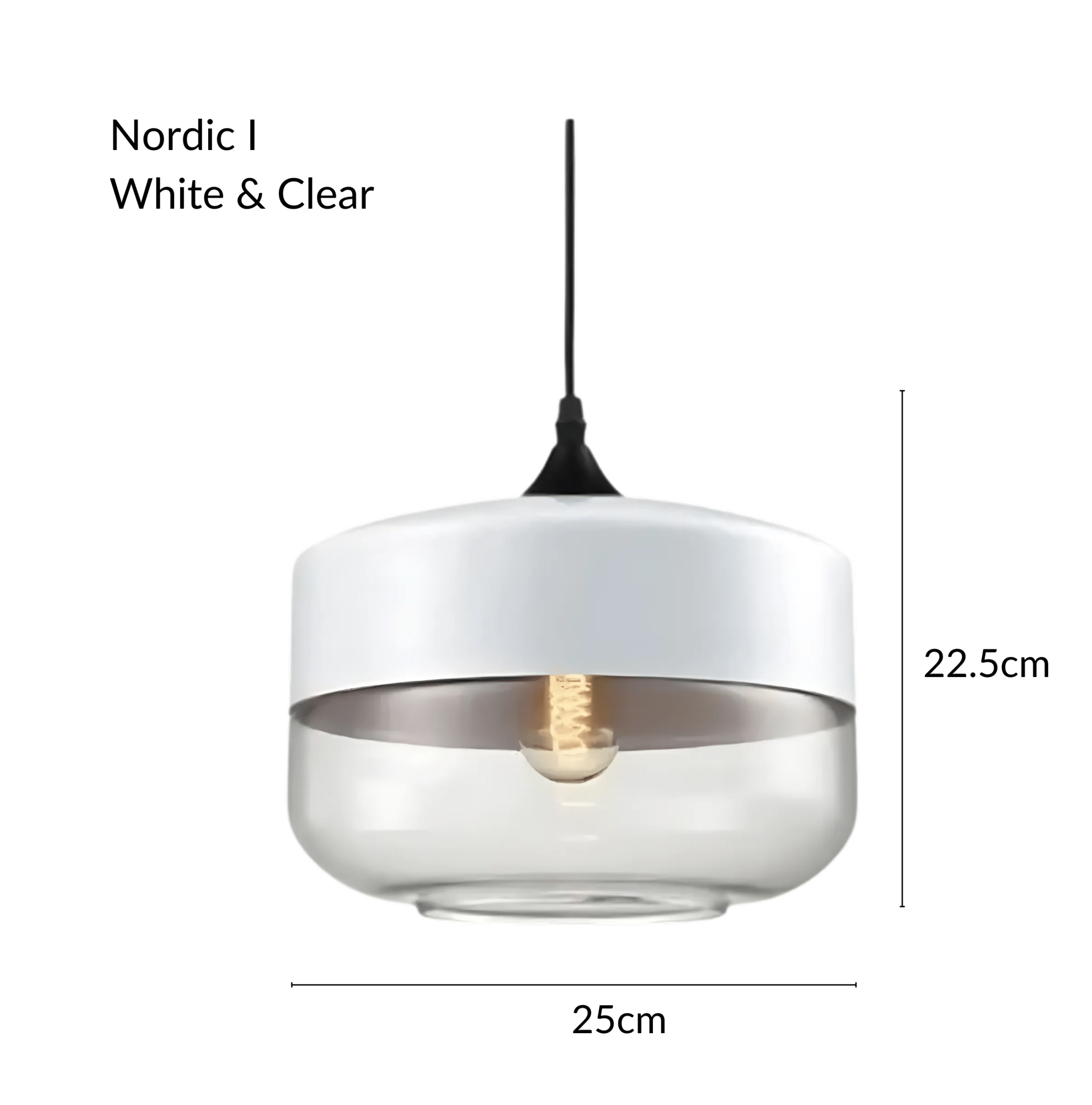 Freyza - NordicAura | Stylish Black Glass Kitchen Pendant Light Fixture