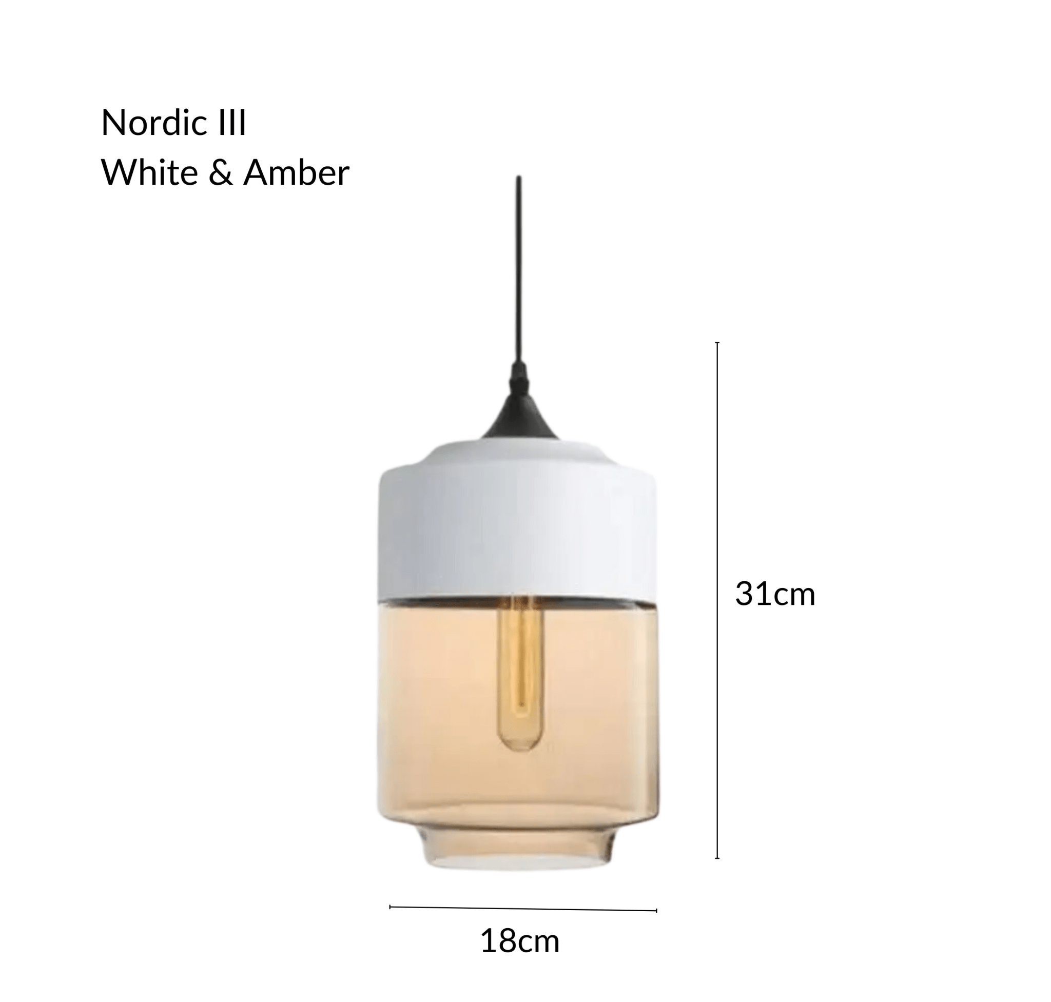 Freyza - NordicAura | Stylish Black Glass Kitchen Pendant Light Fixture