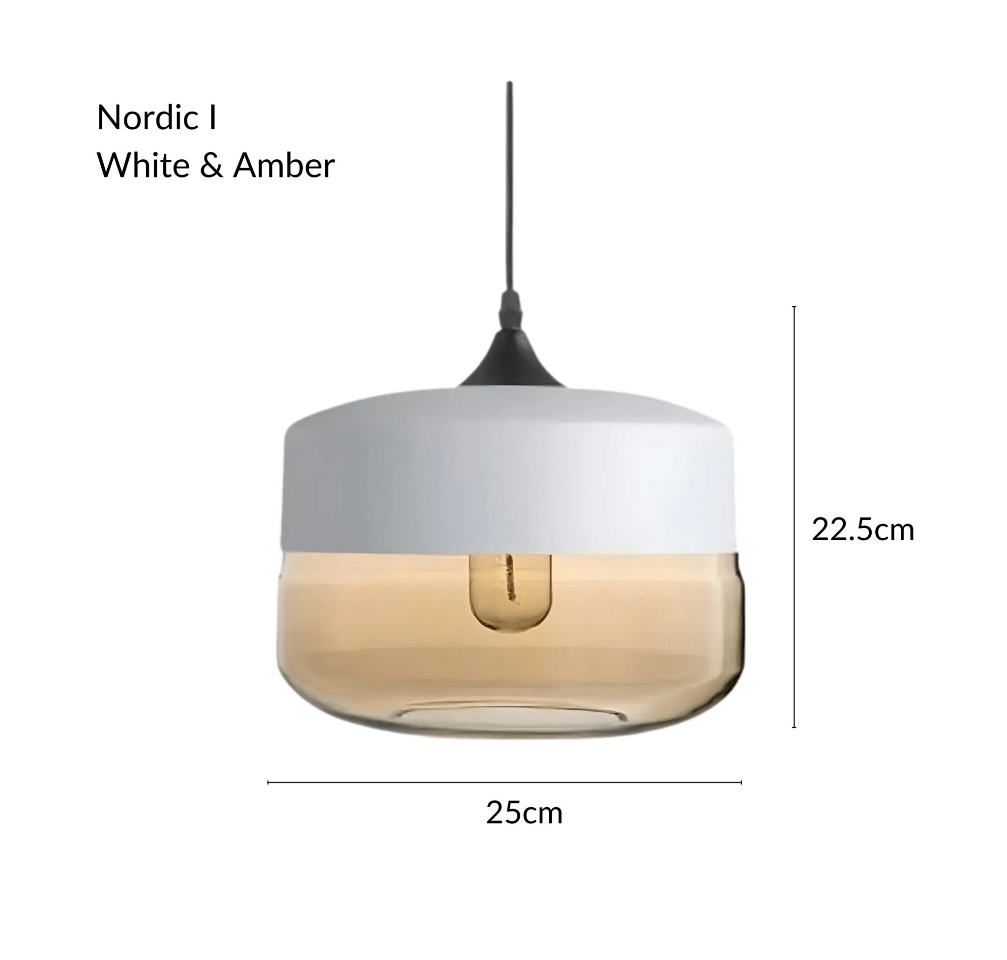 Freyza - NordicAura | Stylish Black Glass Kitchen Pendant Light Fixture