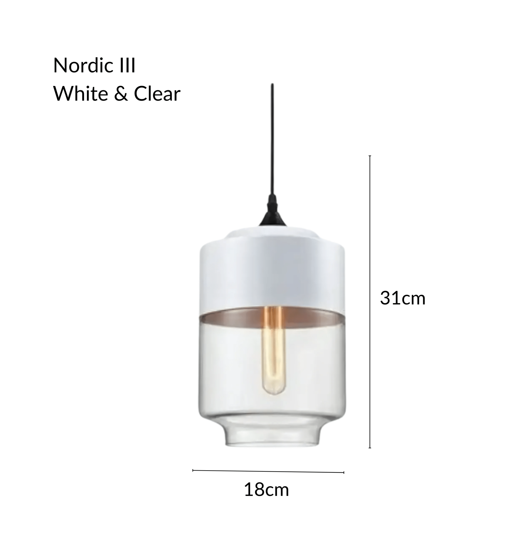 Freyza - NordicAura | Stylish Black Glass Kitchen Pendant Light Fixture