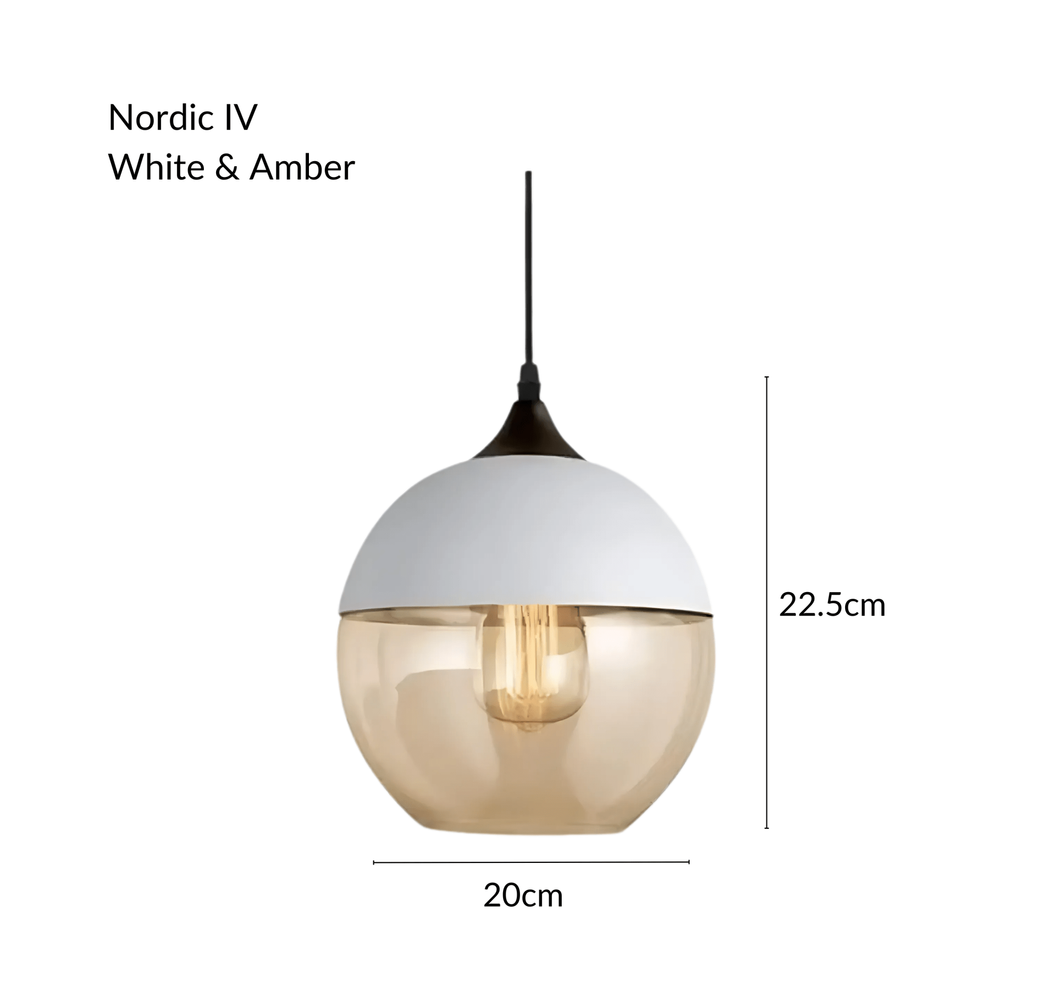 Freyza - NordicAura | Stylish Black Glass Kitchen Pendant Light Fixture