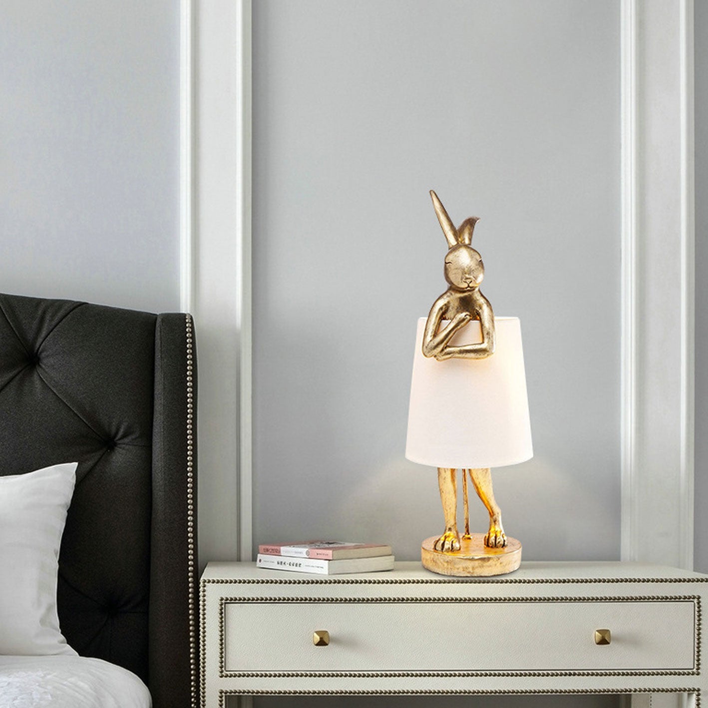 Nordic Collection | Table Lamp with Elegant Rabbit Design | Stylish Bedside Lighting for Home Decor 1