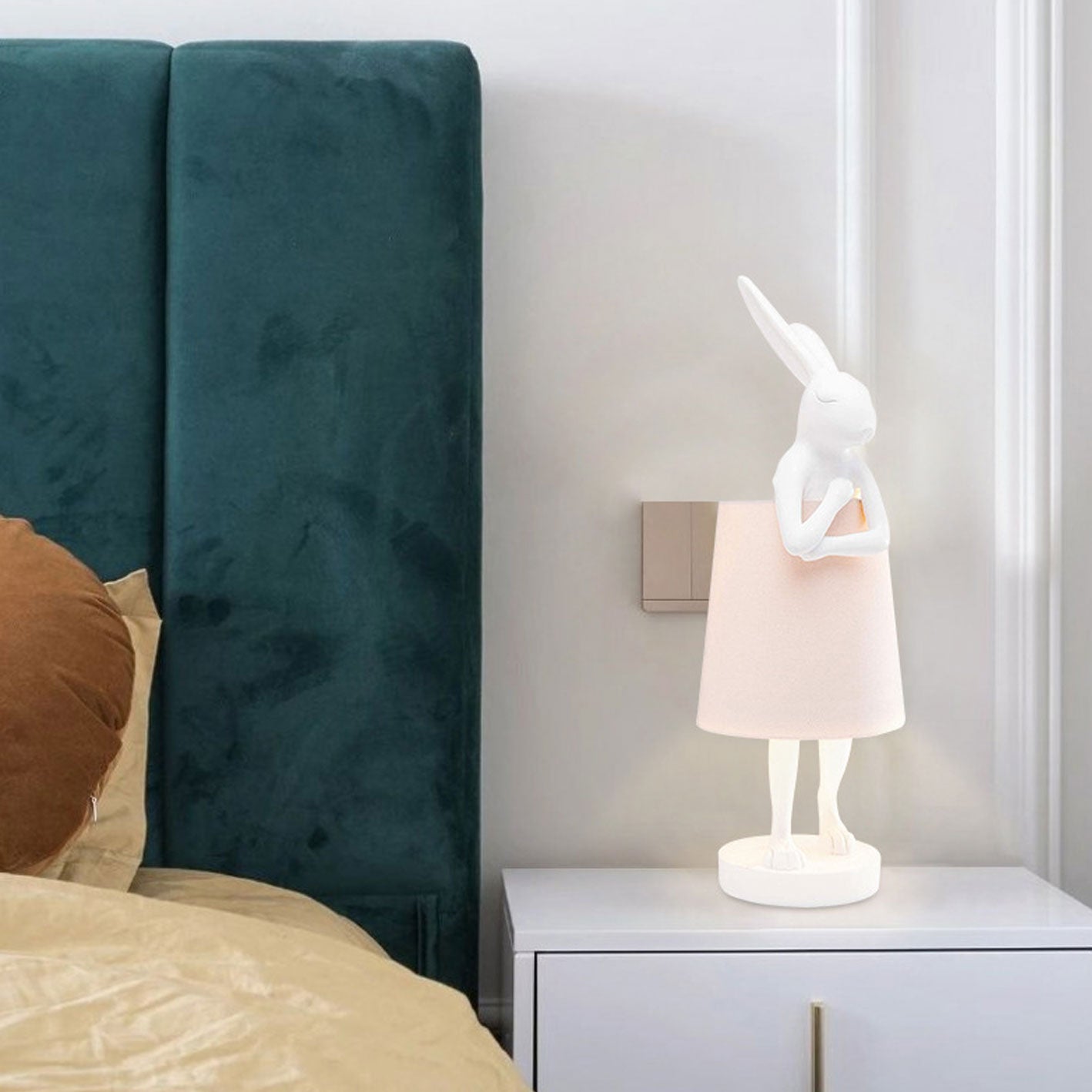 Nordic Collection | Table Lamp with Elegant Rabbit Design | Stylish Bedside Lighting for Home Decor 2