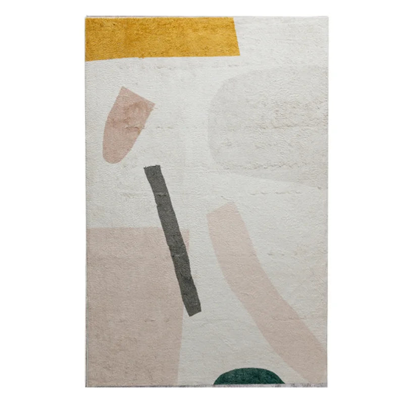 Nordic Style | Abstract Plush Carpet with Non-Slip Backing | Soft & Cozy Floor Mat for Living Room and Bedroom 16