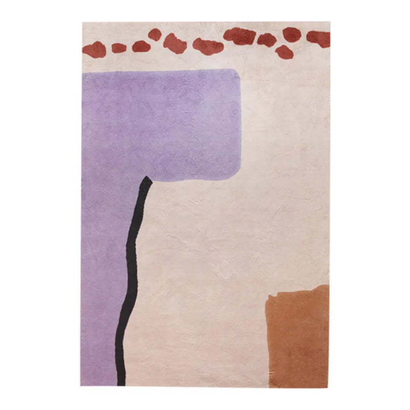 Nordic Style | Abstract Plush Carpet with Non-Slip Backing | Soft & Cozy Floor Mat for Living Room and Bedroom 20