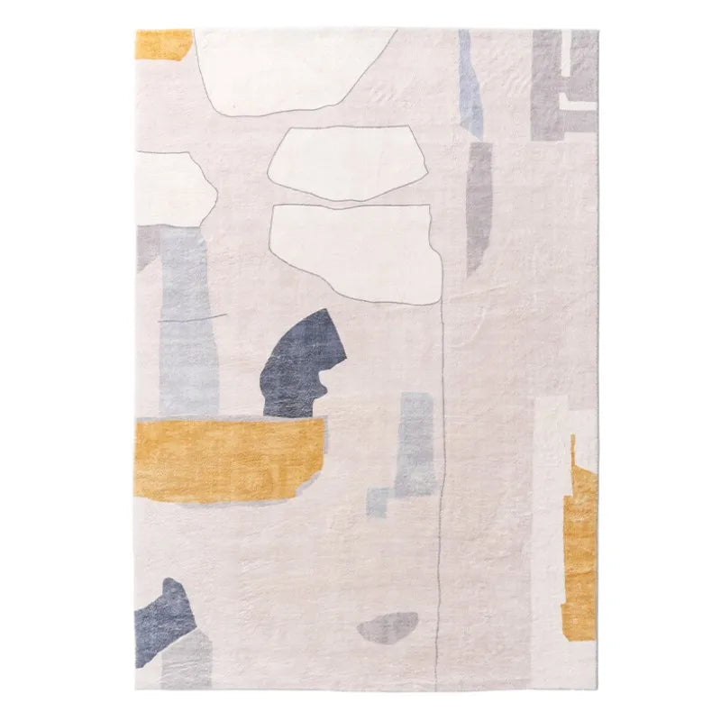 Nordic Style | Abstract Plush Carpet with Non-Slip Backing | Soft & Cozy Floor Mat for Living Room and Bedroom 28