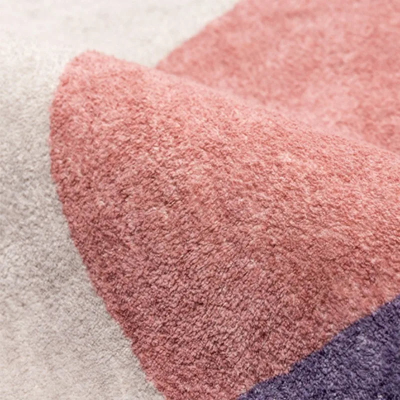 Nordic Style | Abstract Plush Carpet with Non-Slip Backing | Soft & Cozy Floor Mat for Living Room and Bedroom 4