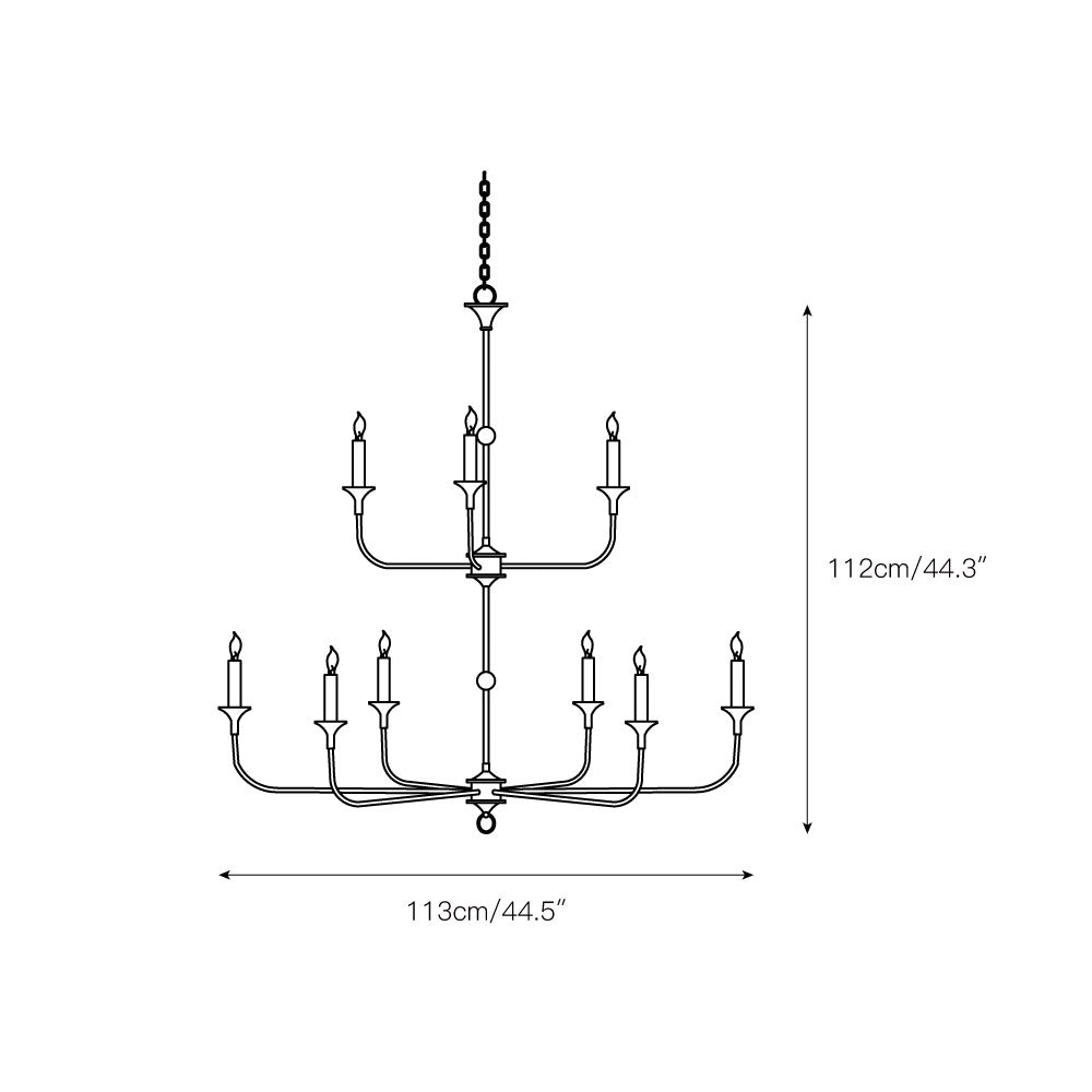 Freyza | Wisp Grande Vintage Bronze Chandelier – Industrial Dining Room Living Room