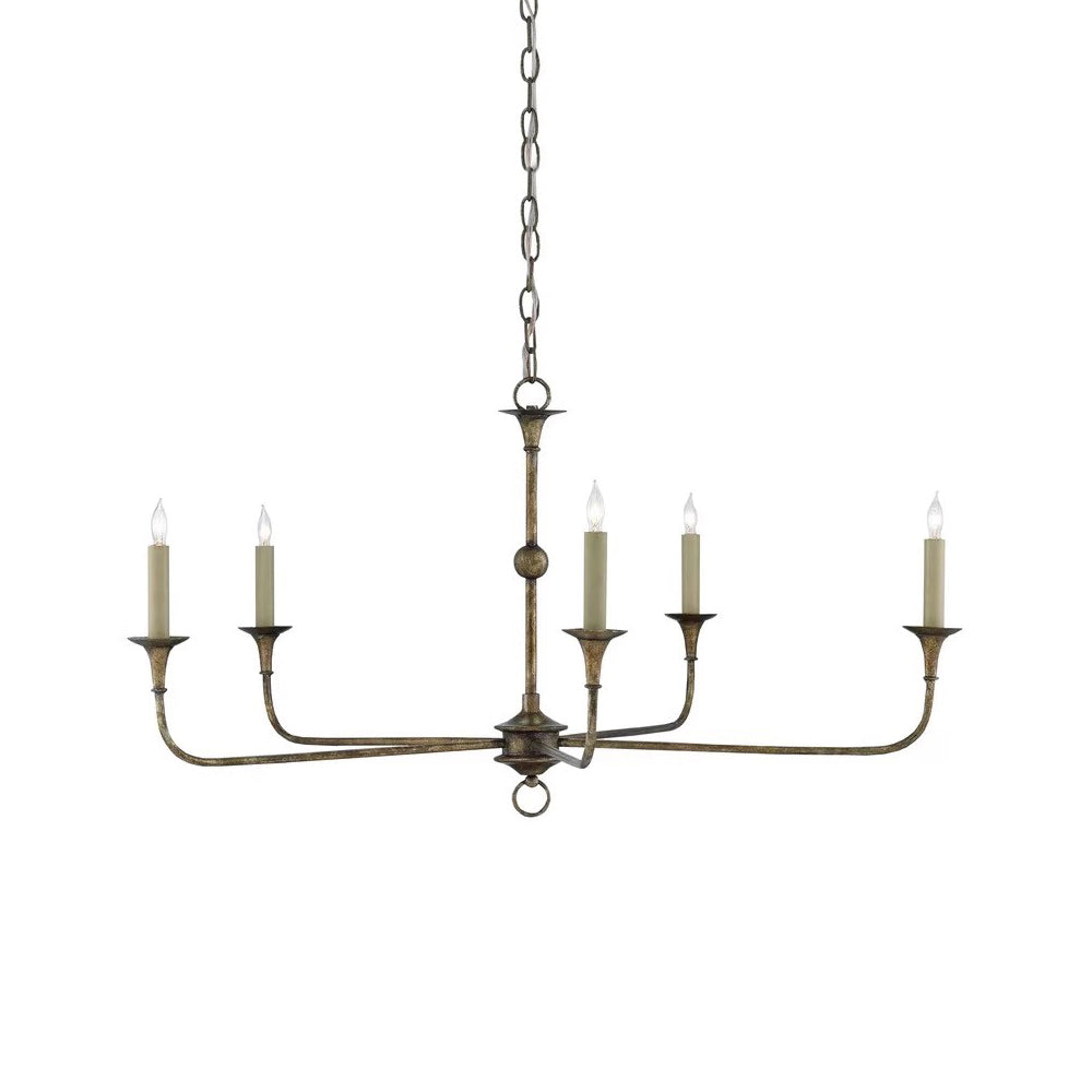Freyza | Unity Vintage Kronleuchter aus Bronze im Mid-Century-Stil – Vintage-Esszimmer Wohnzimmer