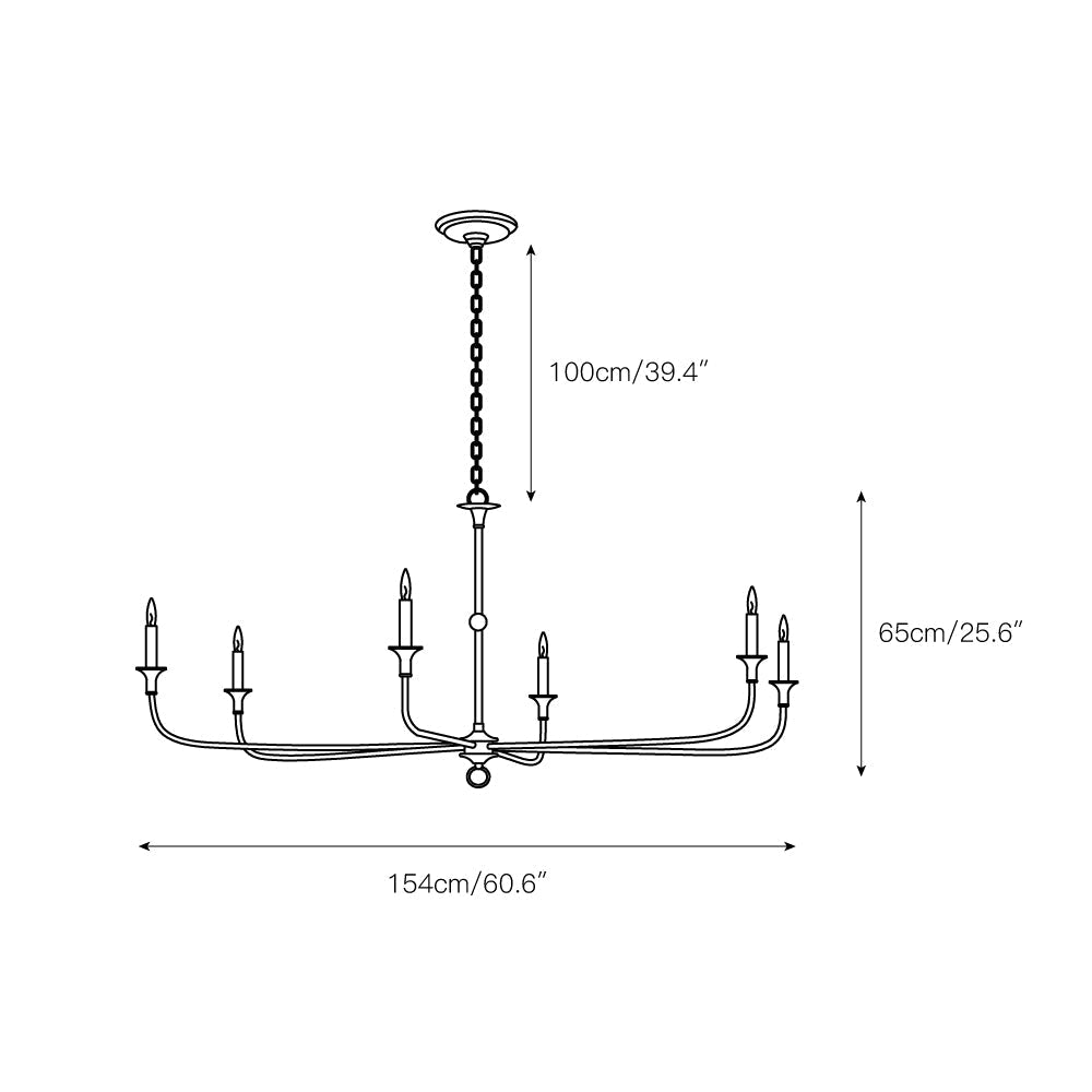 Freyza | Unity Vintage Kronleuchter aus Bronze im Mid-Century-Stil – Vintage-Esszimmer Wohnzimmer