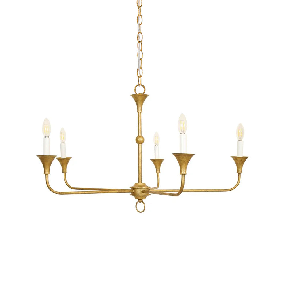 Freyza | Unity Vintage Kronleuchter aus Bronze im Mid-Century-Stil – Vintage-Esszimmer Wohnzimmer