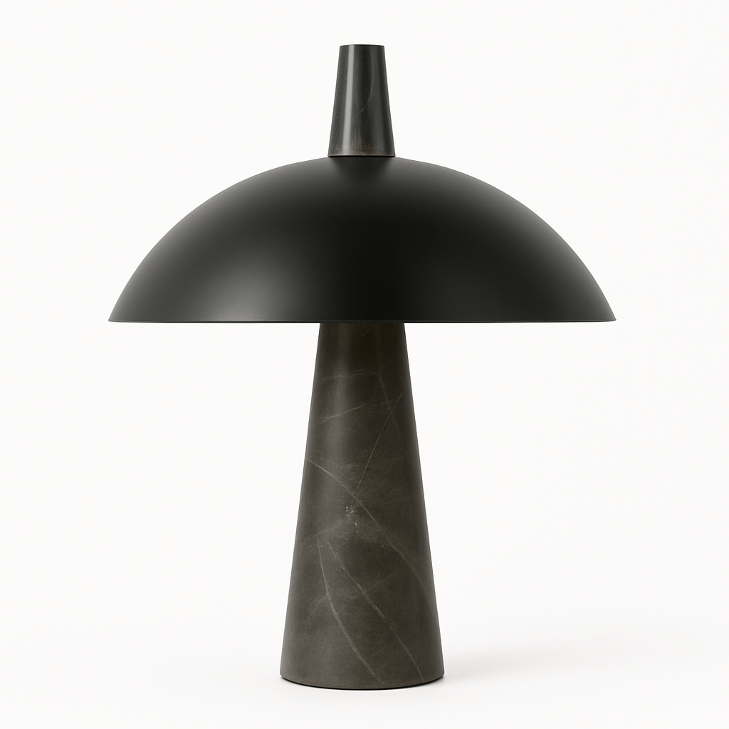 Novexis | Elegant Modern Marble and Steel Table Lamp for Bedroom 1