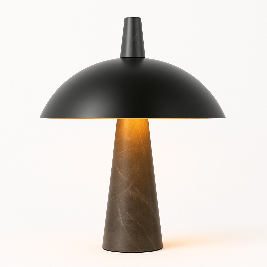 Novexis | Elegant Modern Marble and Steel Table Lamp for Bedroom 2