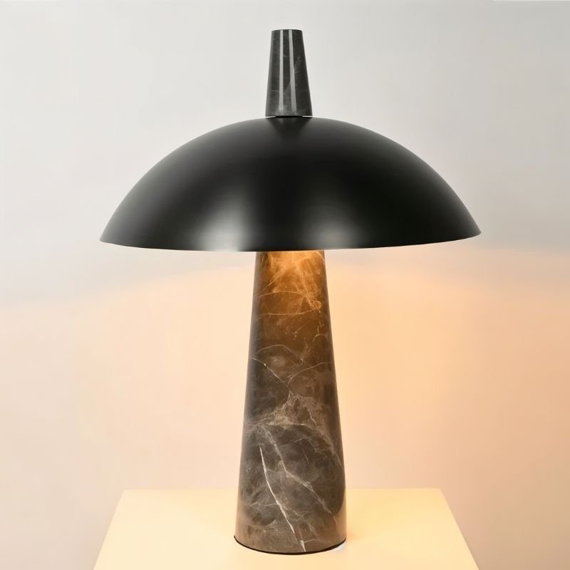 Novexis | Elegant Modern Marble and Steel Table Lamp for Bedroom 5