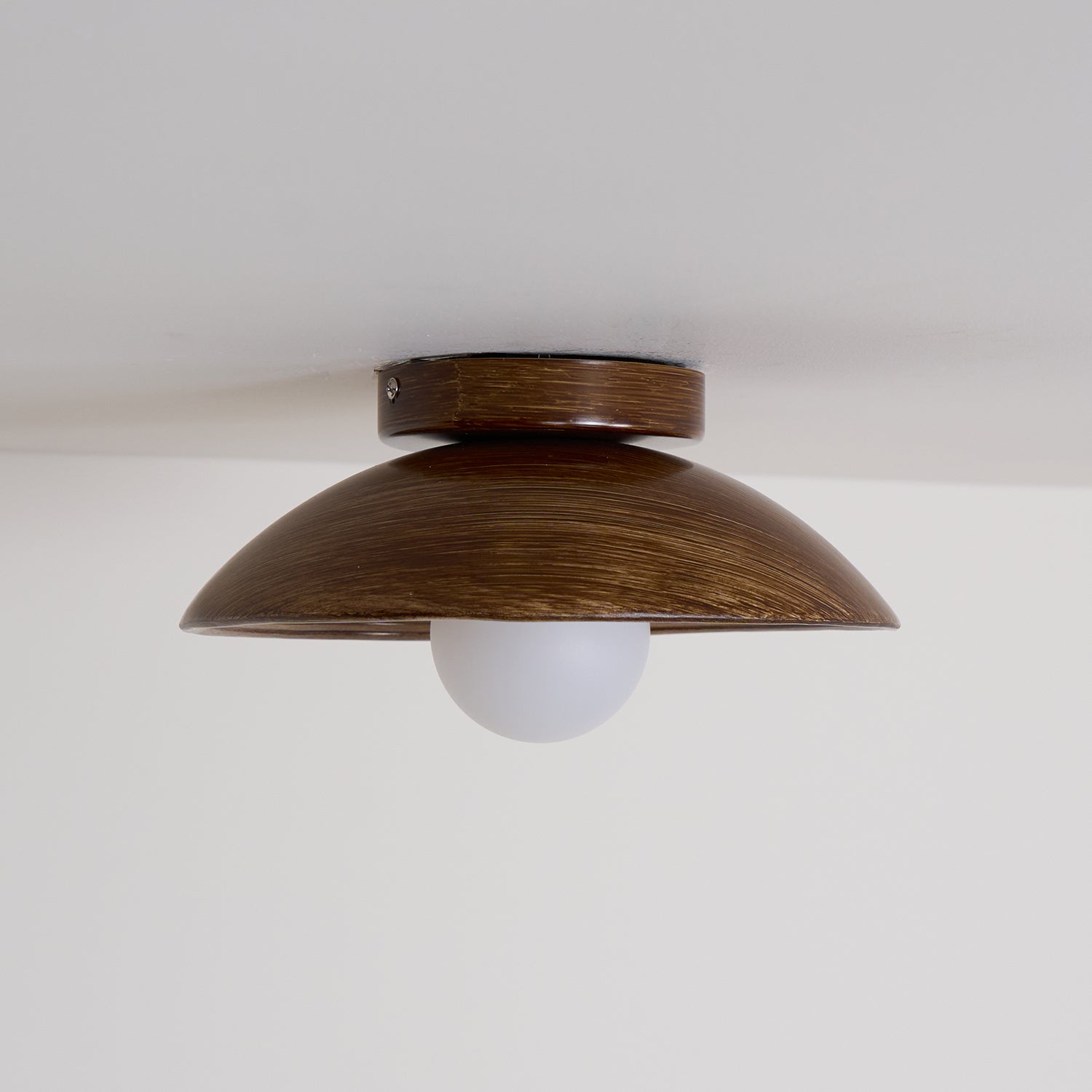 Freyza | Plafonnier en bois Orvian – Lampe de plafond encastrée pour chambre, couloir et cuisine