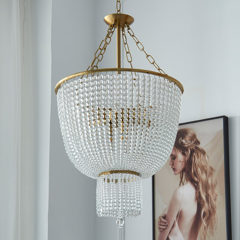 Freyza | Lustre moderne en cristal à LED Silva – Salle à manger et salon modernes